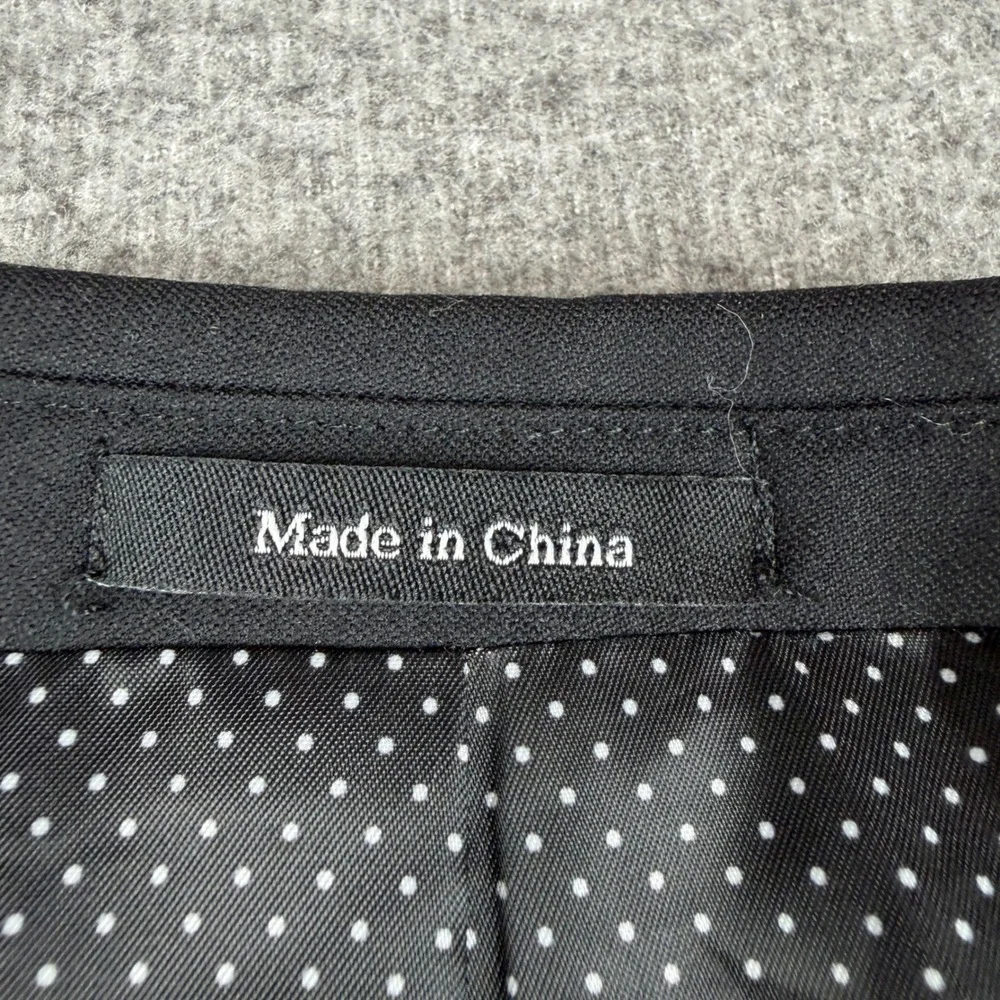 Egara Sport Coat Men's 46R Black Slim Fit 100% Wool 2 Button Blazer 10F1J00032